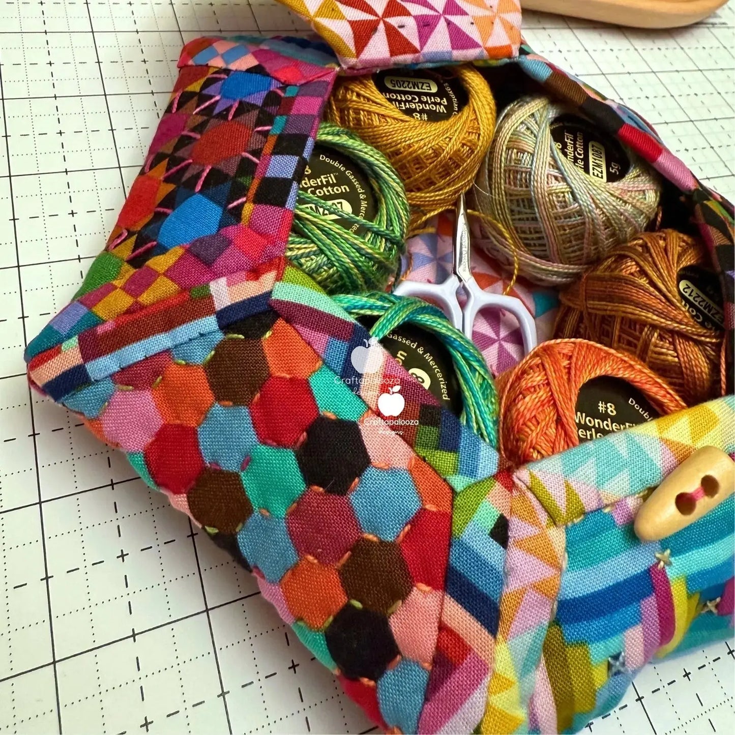 Blossie Basket PDF Pattern - Merry Little Christmas Craftapalooza Designs