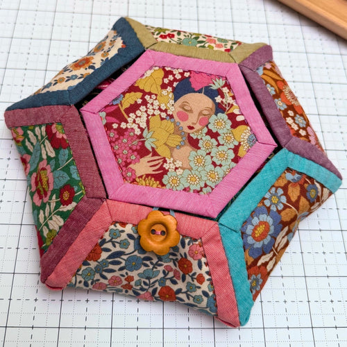 Bloom into Storage: Stitching the Blossie Basket (QAYG Hexie Bowl)