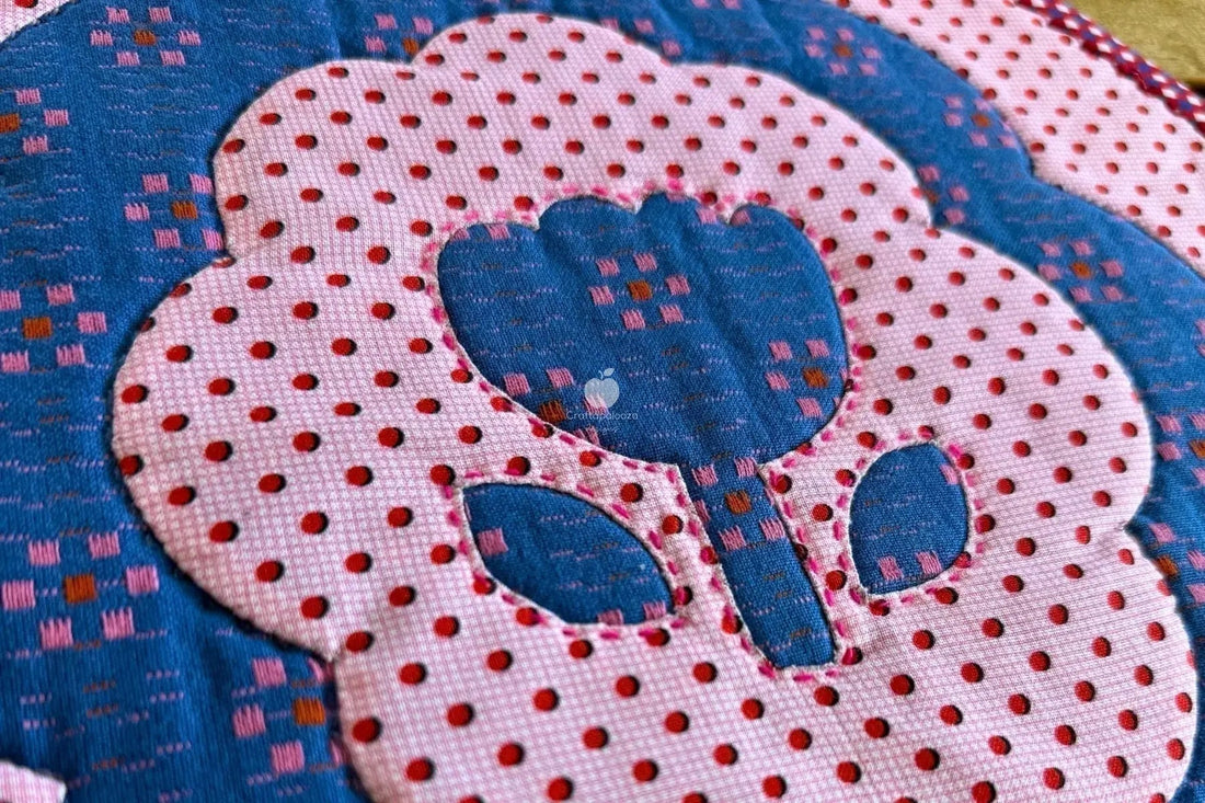 Cameo Bloom: A Petite Masterclass in Reverse Needle-Turn Appliqué - Craftapalooza Designs