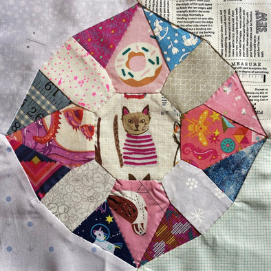 Have some fun and piece the Wheely Fun quilt block - Craftapalooza Designs