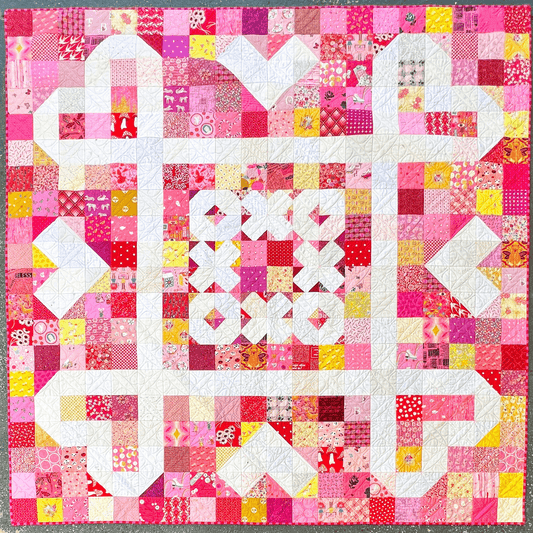 Let's get wrapped in love with Loventwined quilt - Craftapalooza Designs