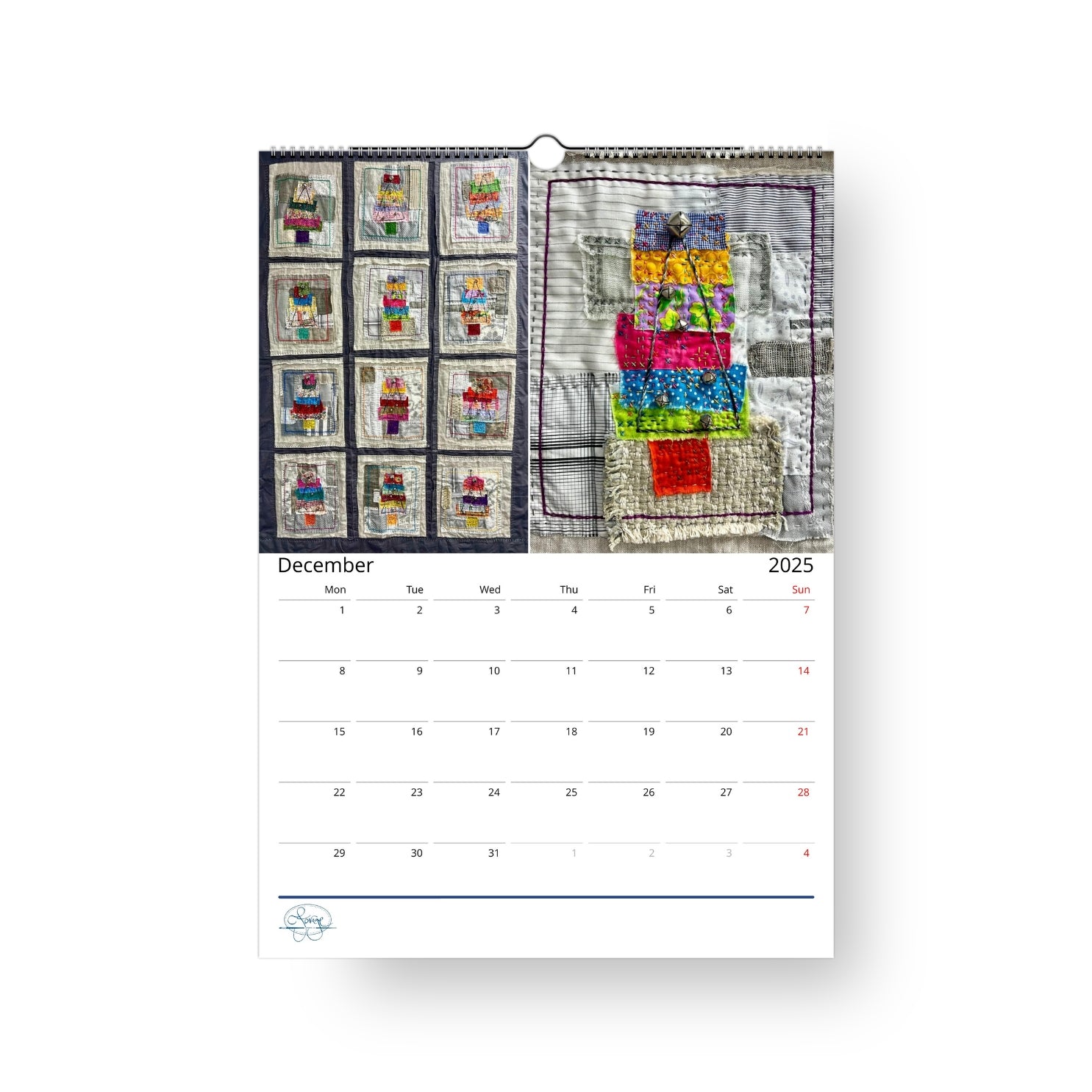 2025 Patchwork Calendar - Rest of WorldCraftapalooza DesignsPrint Material