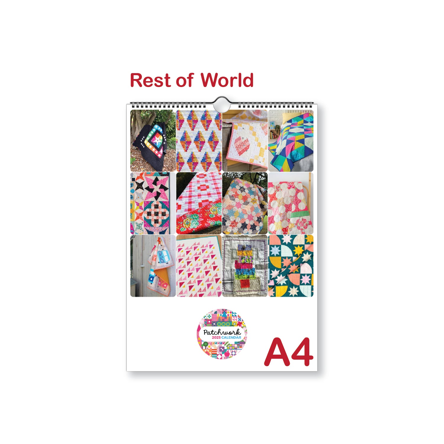 2025 Patchwork Calendar - Rest of World