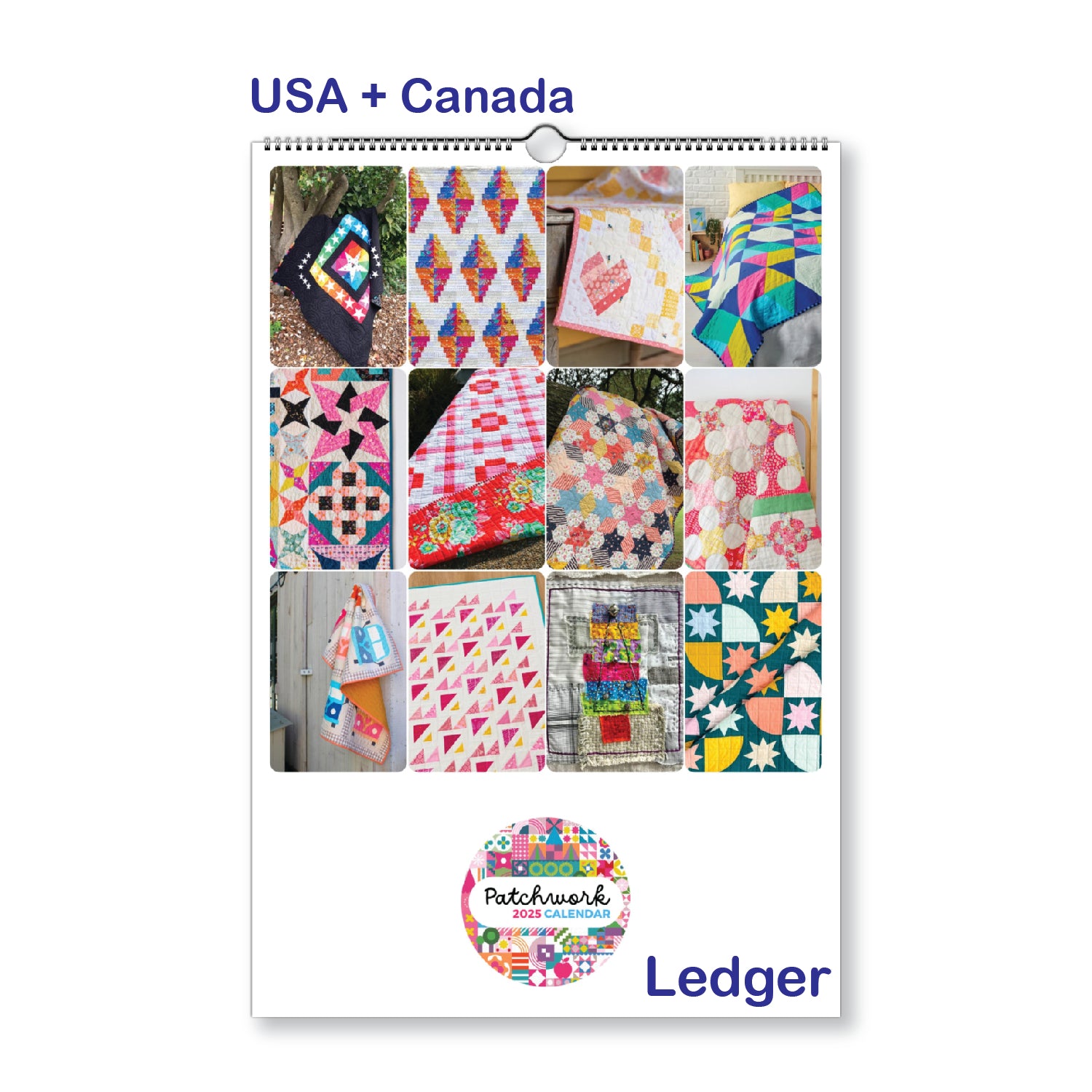 2025 Patchwork Calendar (US & CA)