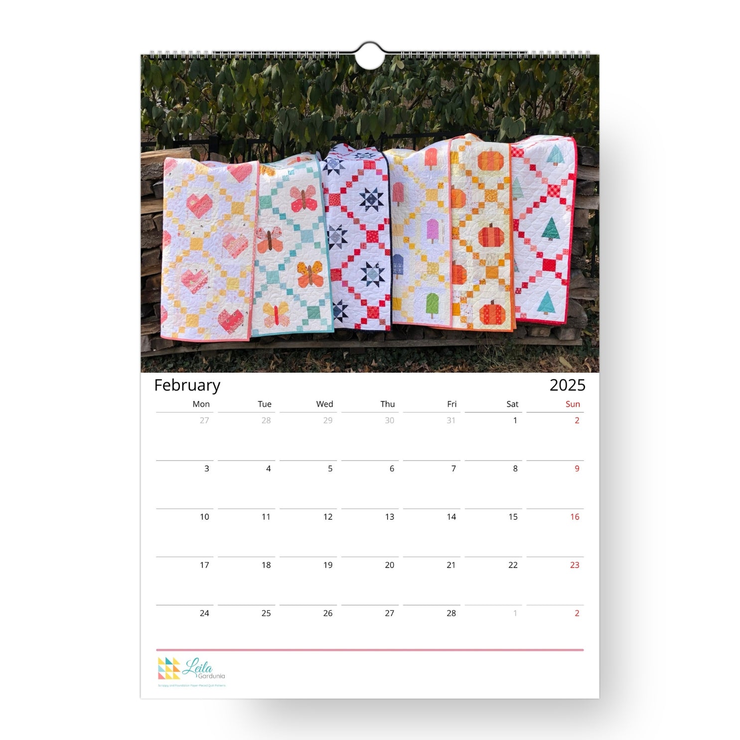 2025 Patchwork Calendar - Rest of World