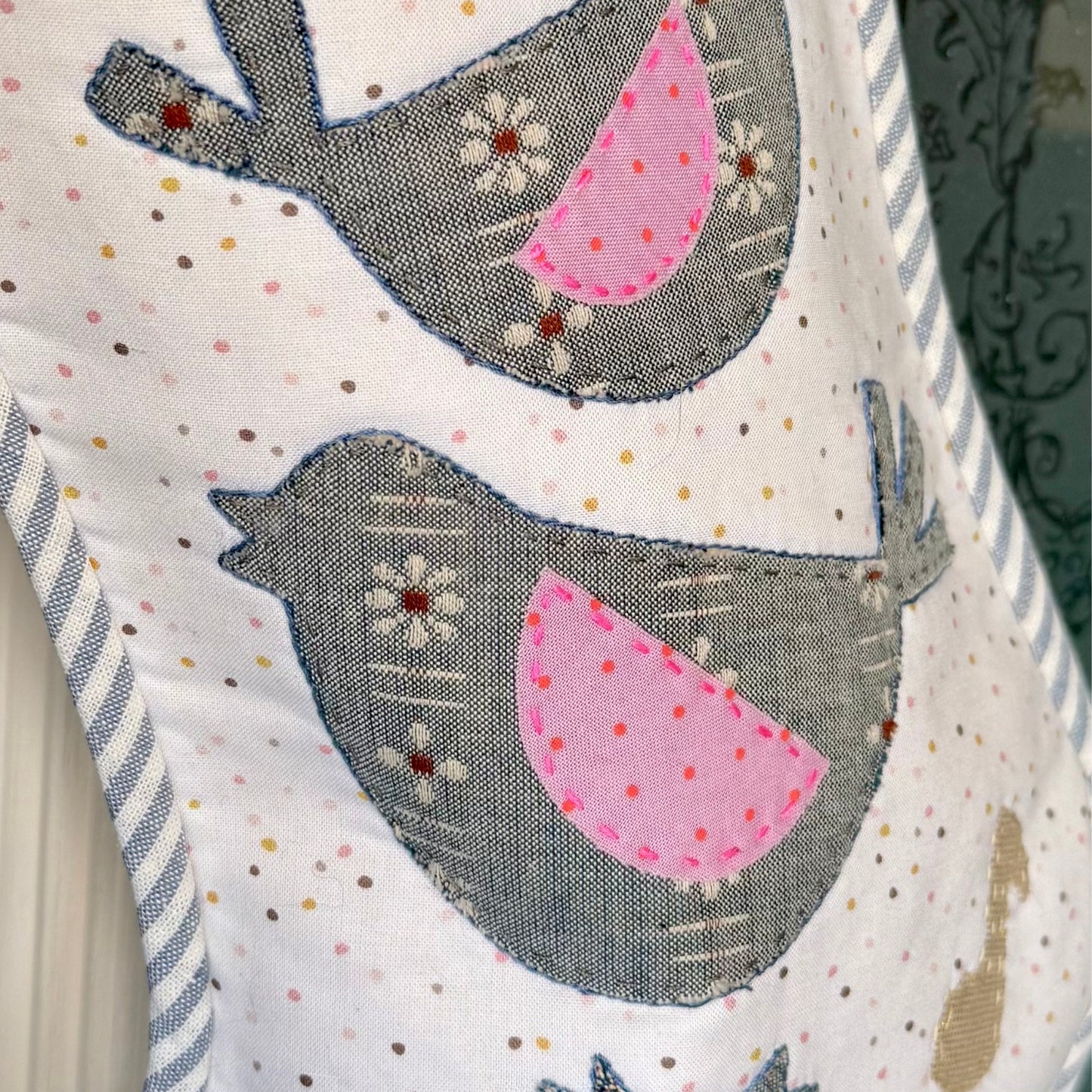 Four Calling Birds Stocking PDF Pattern – 12 Days Stocking Series #1