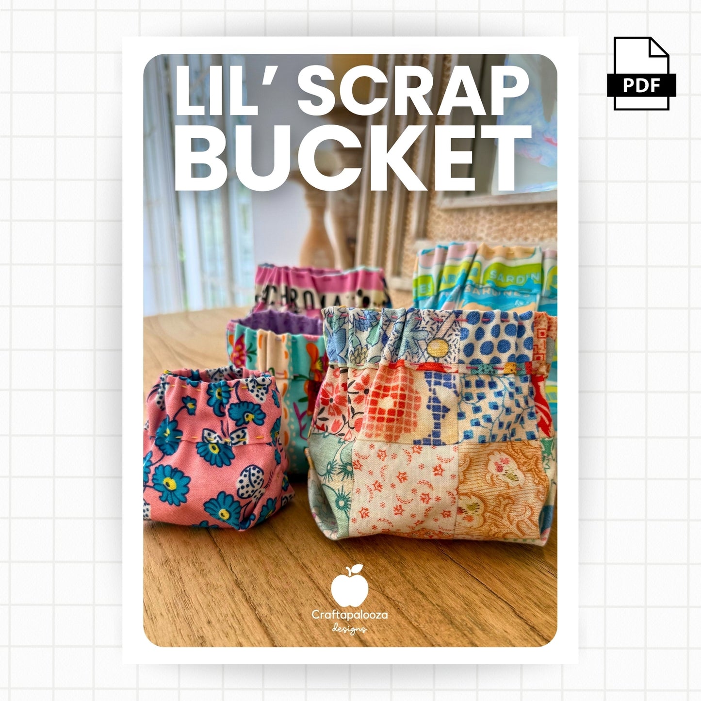 Lil' Scrap Bucket - thread and scrap fabric catcher
