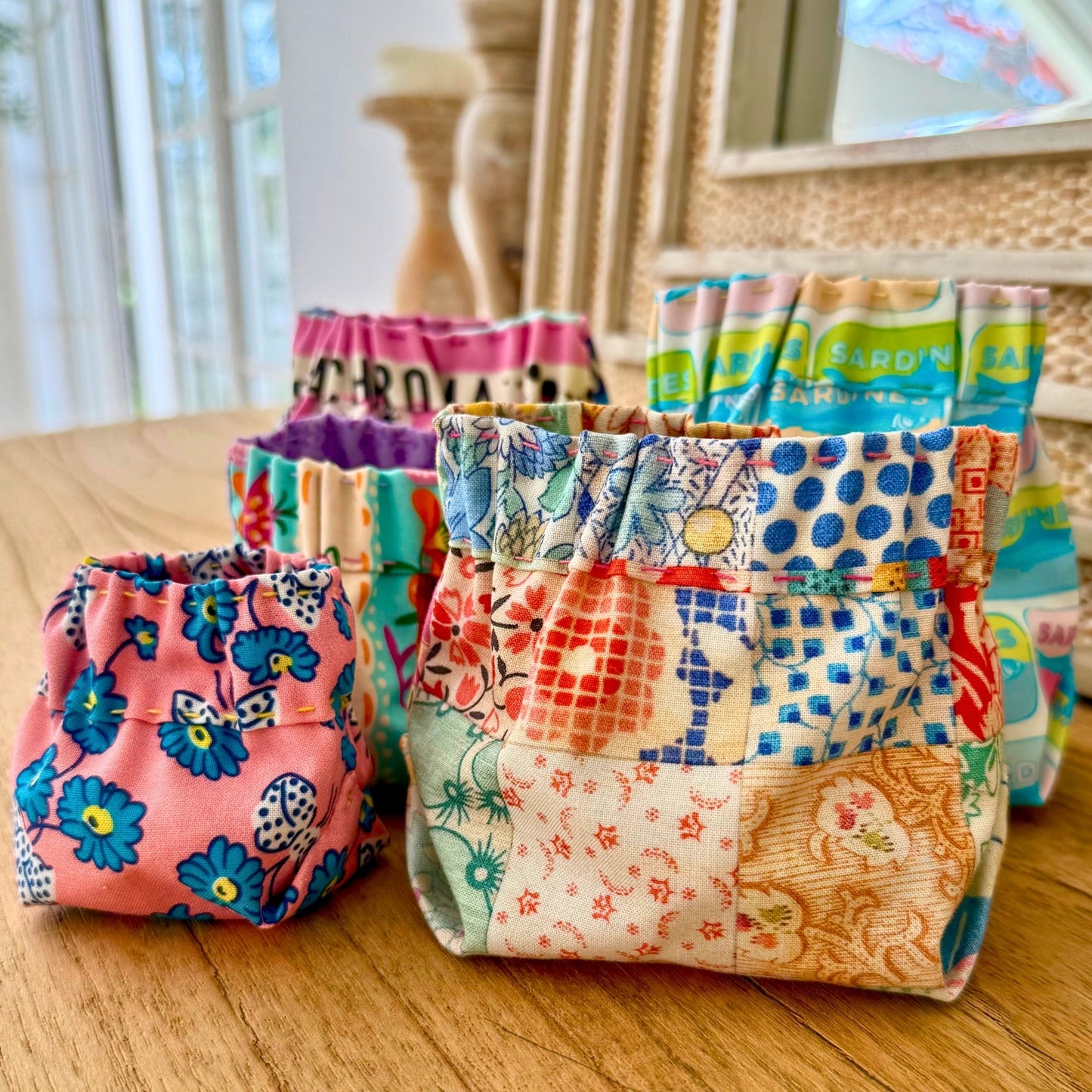 Lil' Scrap Bucket - thread and scrap fabric catcher