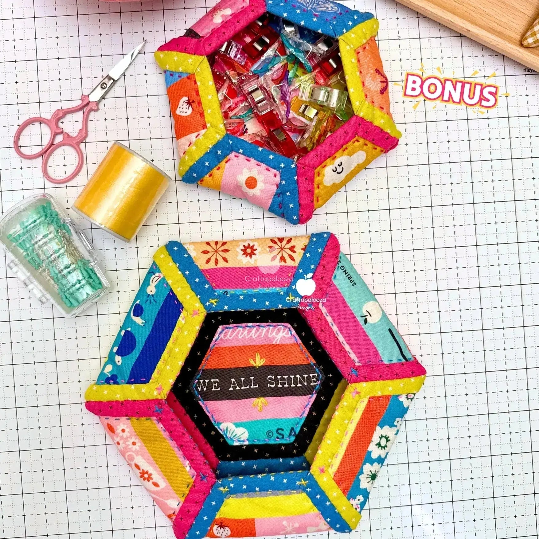 Blossie Basket PDF Pattern - Merry Little Christmas Craftapalooza Designs