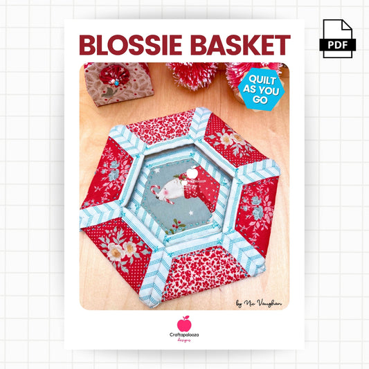 Blossie Basket PDF Pattern - Merry Little Christmas