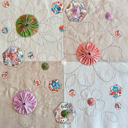 Florafield Pillow PDF Pattern (20in x 20in/50cm x 50cm)