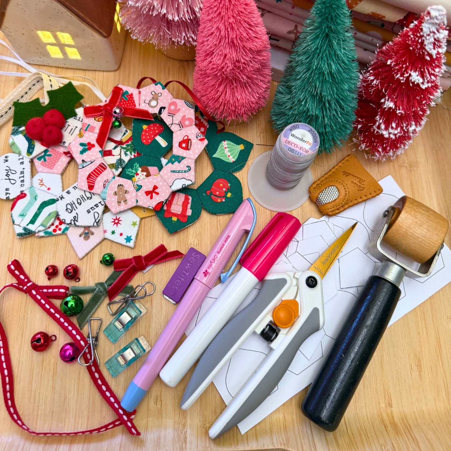 Merry Stitchmas EPP Ornament PDF Pattern