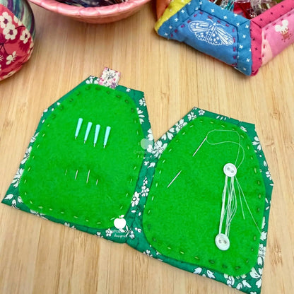 SweetHaus PDF Pattern: Quilt-as-you-go - Bag Charm | Christmas Ornament | Needle Nest