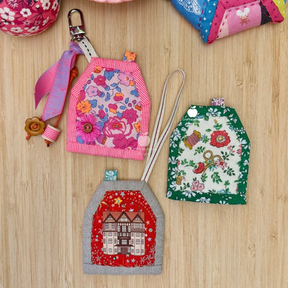 SweetHaus PDF Pattern: Quilt-as-you-go - Bag Charm | Christmas Ornament | Needle Nest