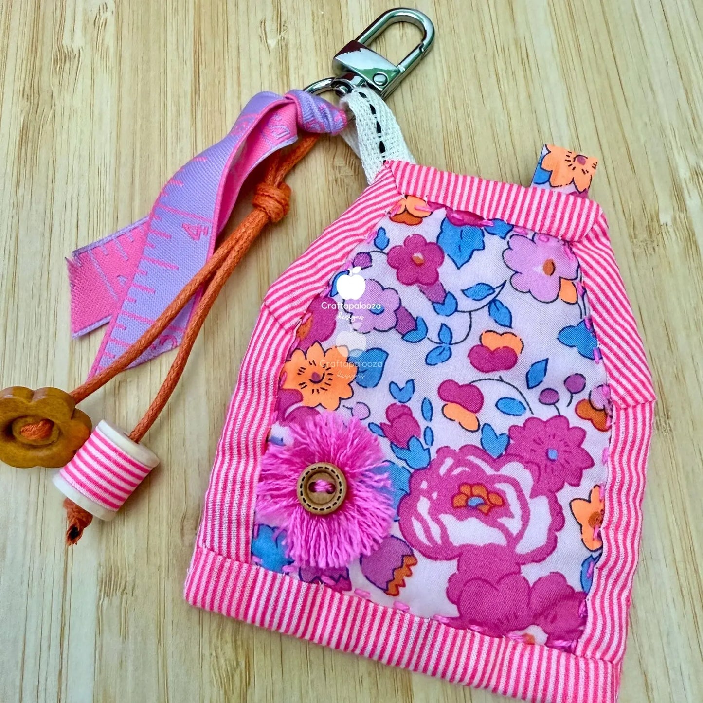 SweetHaus PDF Pattern: Quilt-as-you-go - Bag Charm | Christmas Ornament | Needle Nest