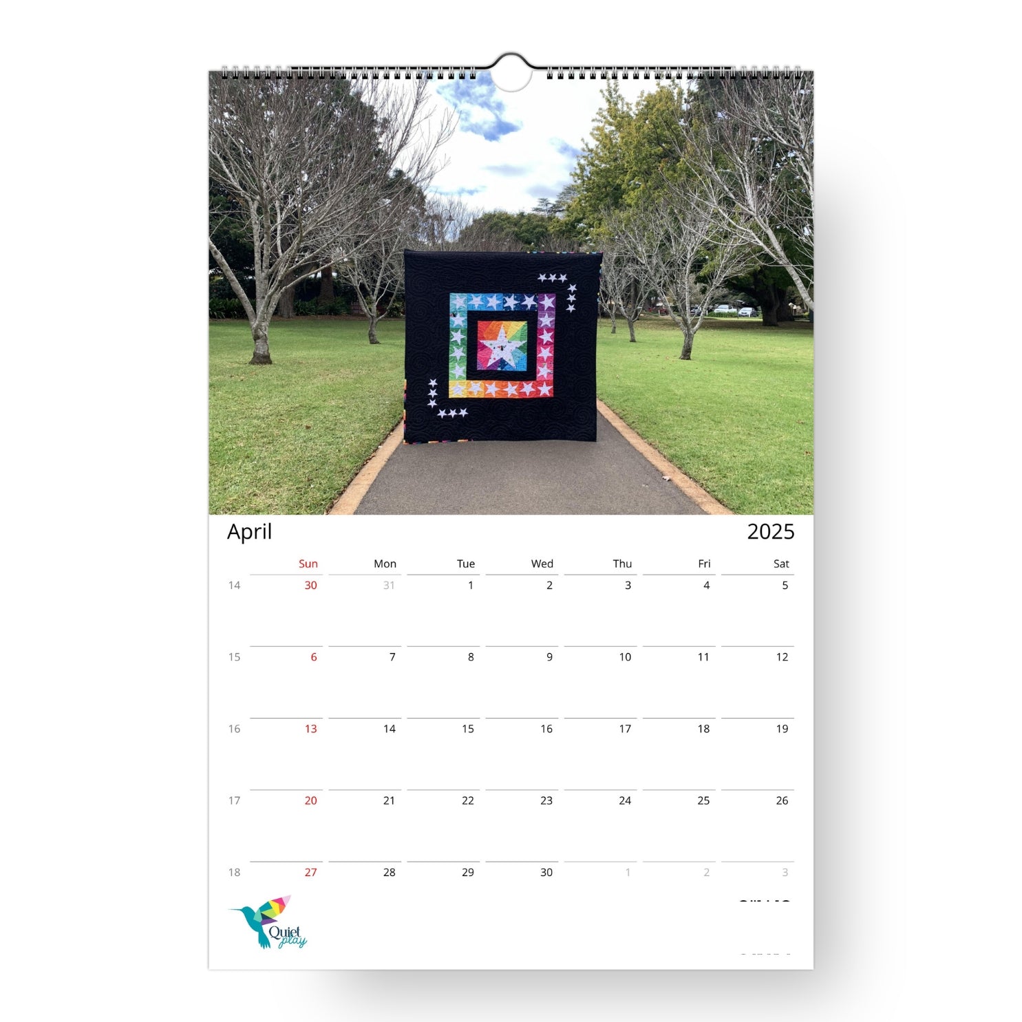 2025 Patchwork Calendar (US & CA)