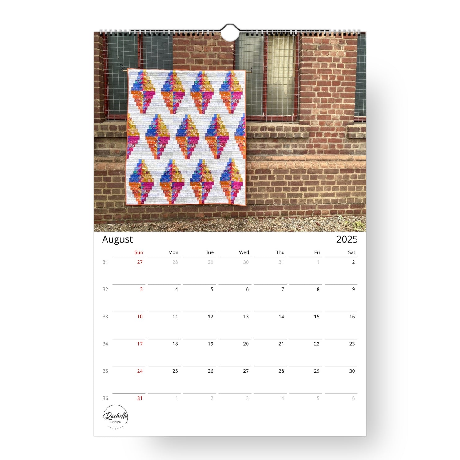 2025 Patchwork Calendar (US & CA)