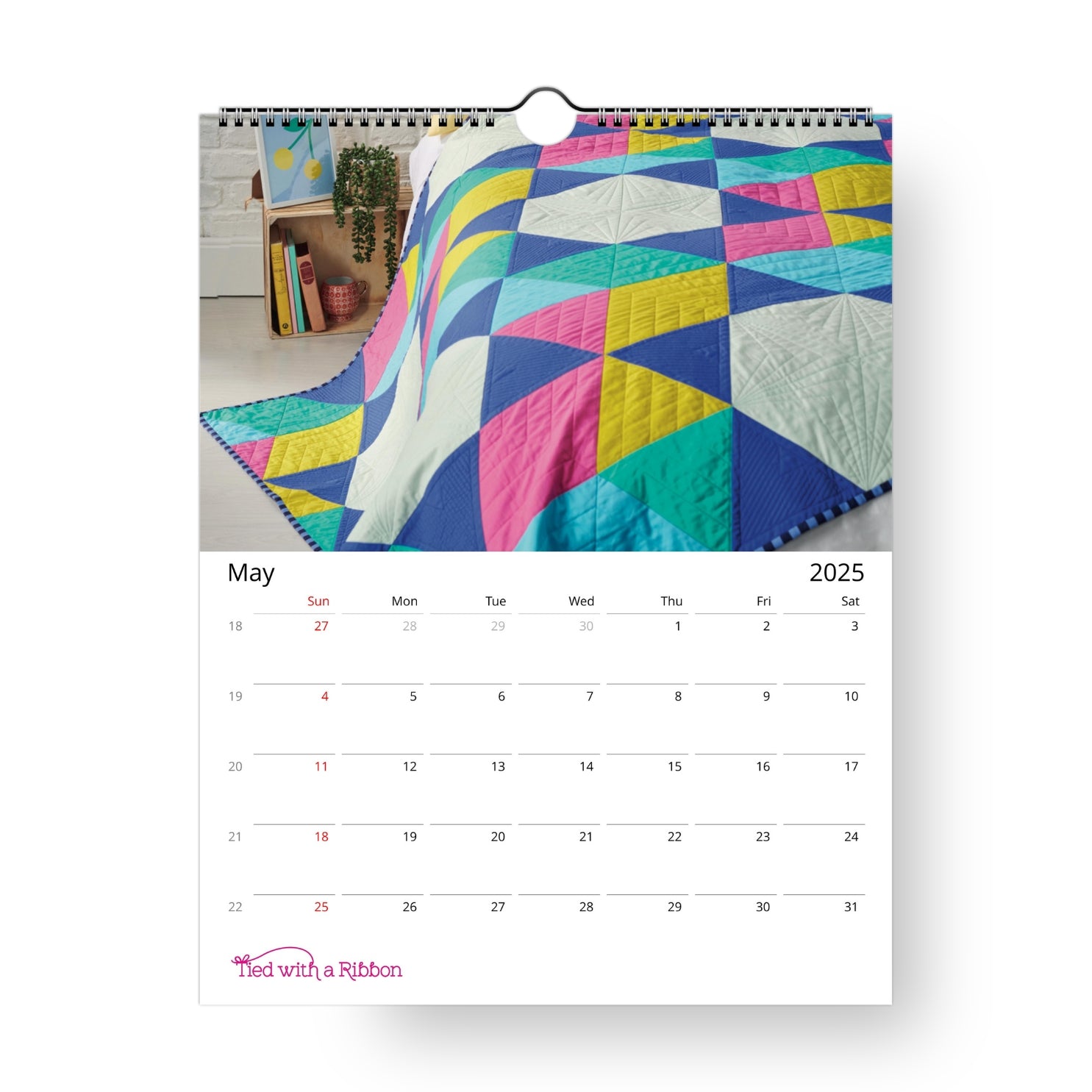 2025 Patchwork Calendar (US & CA)