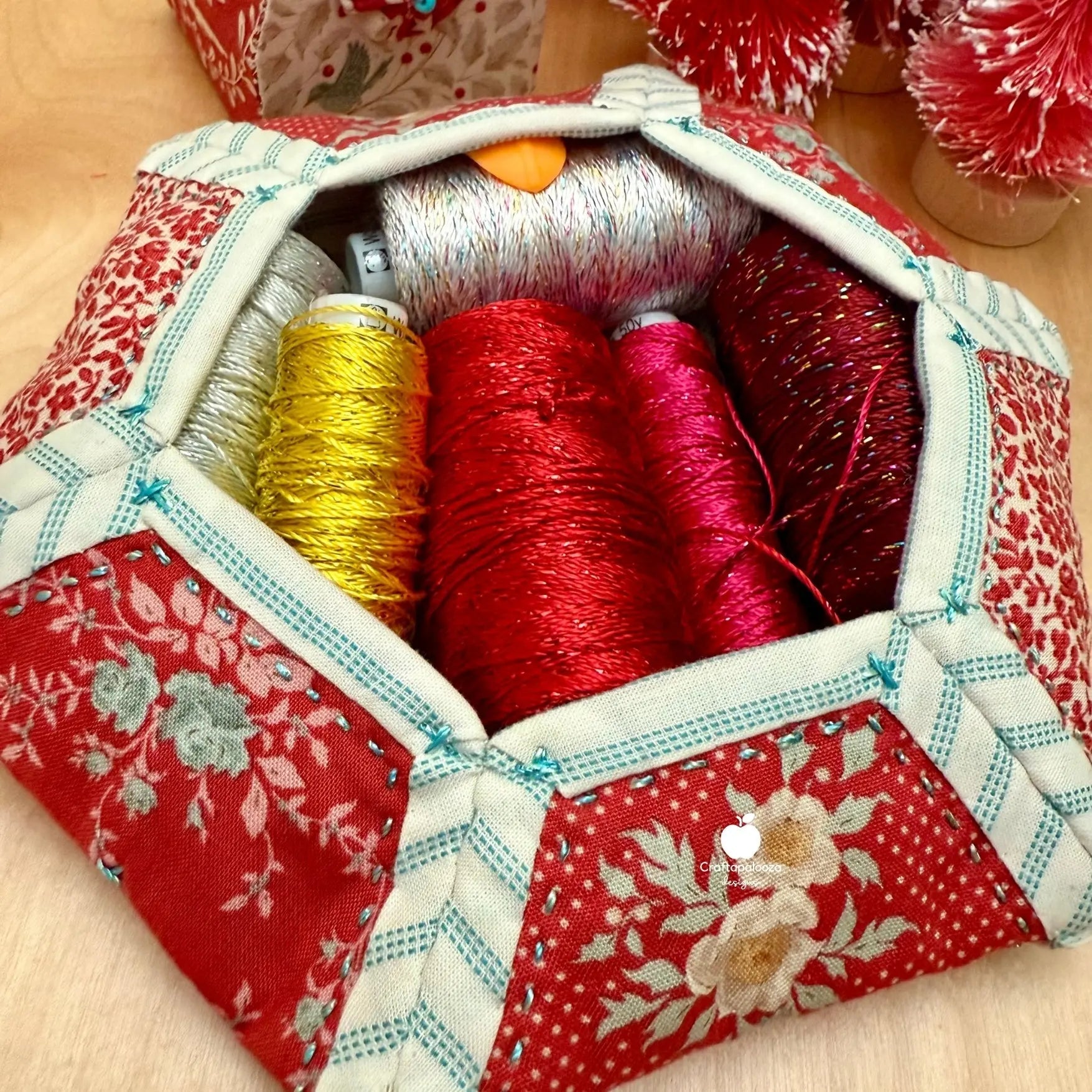 Blossie Basket PDF Pattern - Merry Little ChristmasCraftapalooza DesignsPDF Pattern