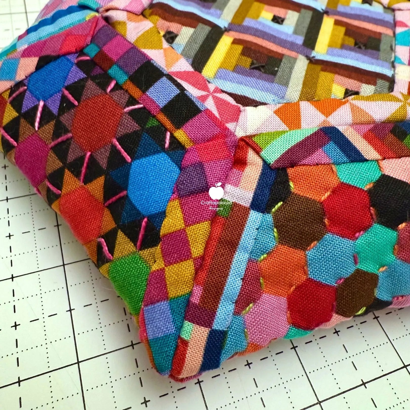 Blossie Basket PDF Pattern (Quilt as you go)Craftapalooza DesignsPDF Pattern