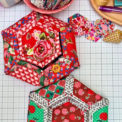 Blossie Basket PDF Pattern (Quilt as you go)Craftapalooza DesignsPDF Pattern