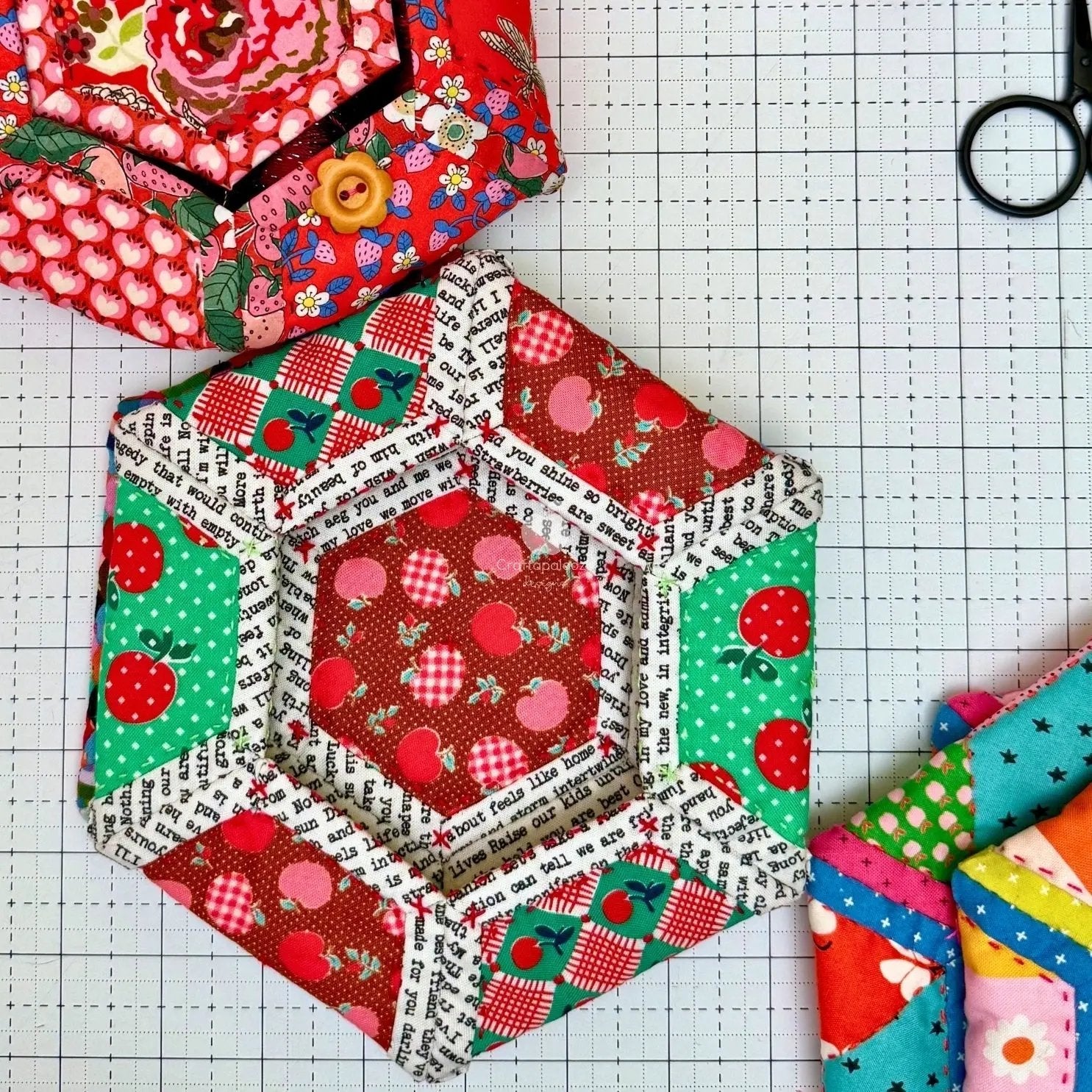Blossie Basket PDF Pattern (Quilt as you go)Craftapalooza DesignsPDF Pattern