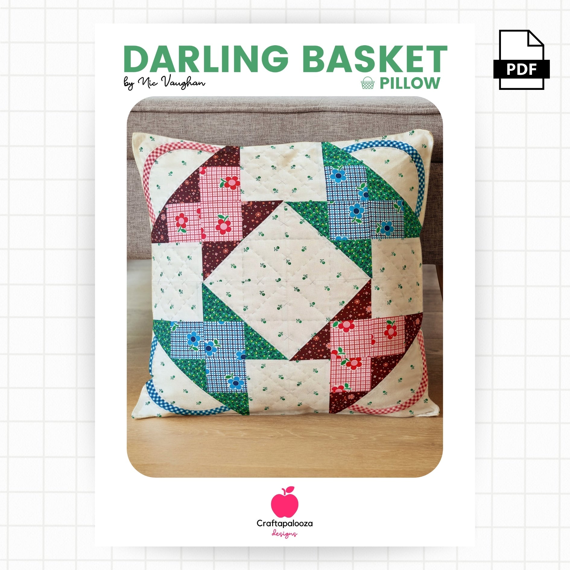 Darling Basket CushionCraftapalooza DesignsPDF Pattern