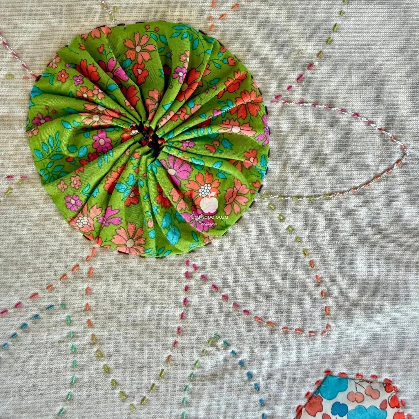 Florafield Pillow PDF Pattern (20in x 20in/50cm x 50cm)Craftapalooza DesignsPillow | Cushion