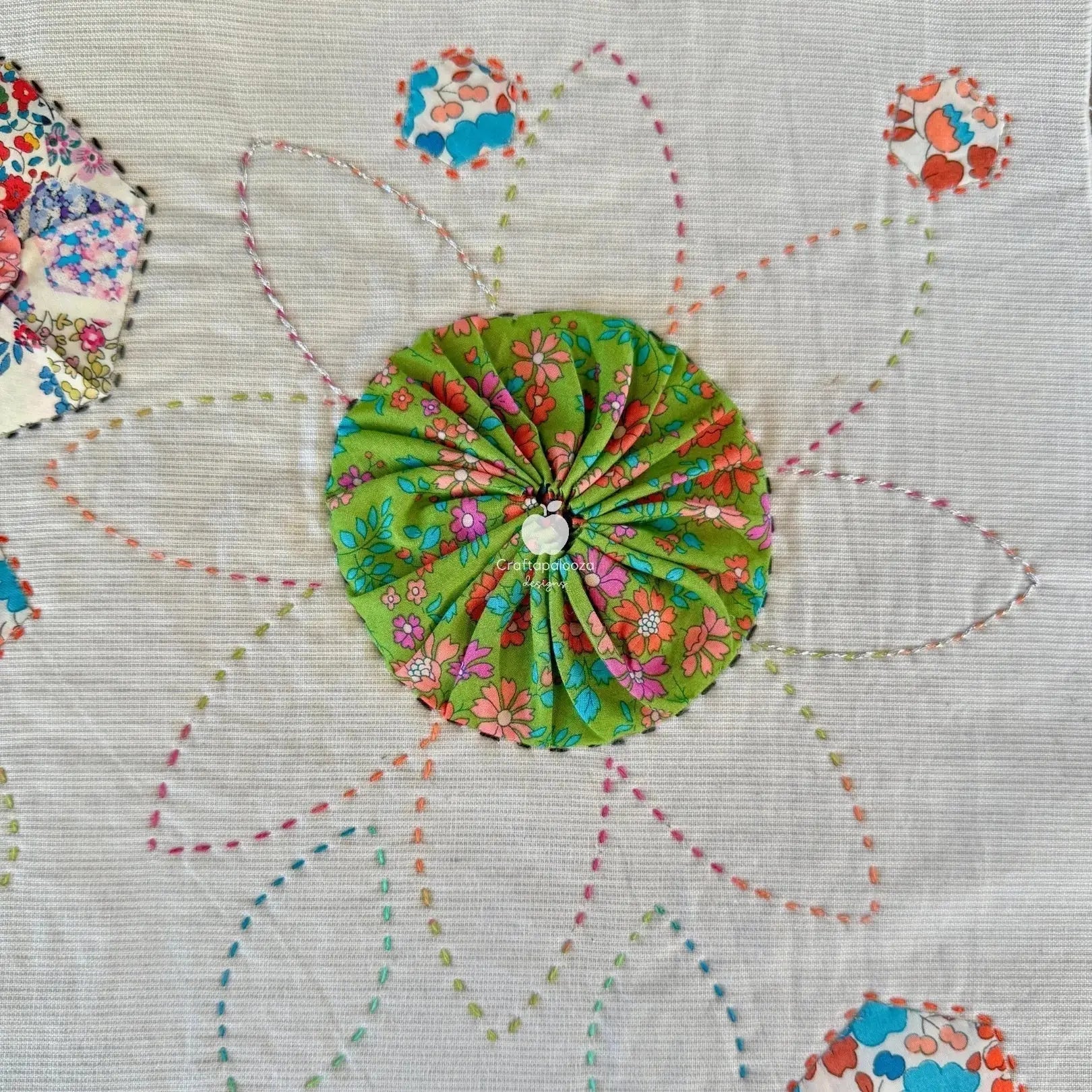 Florafield Pillow PDF Pattern (20in x 20in/50cm x 50cm)Craftapalooza DesignsPillow | Cushion