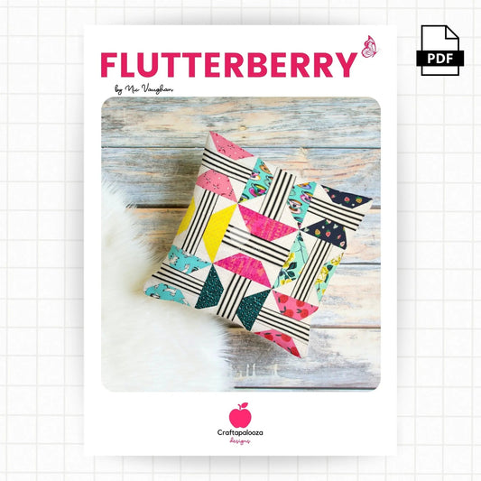 Flutterberry Quilt: PDF PatternCraftapalooza DesignsPDF Pattern