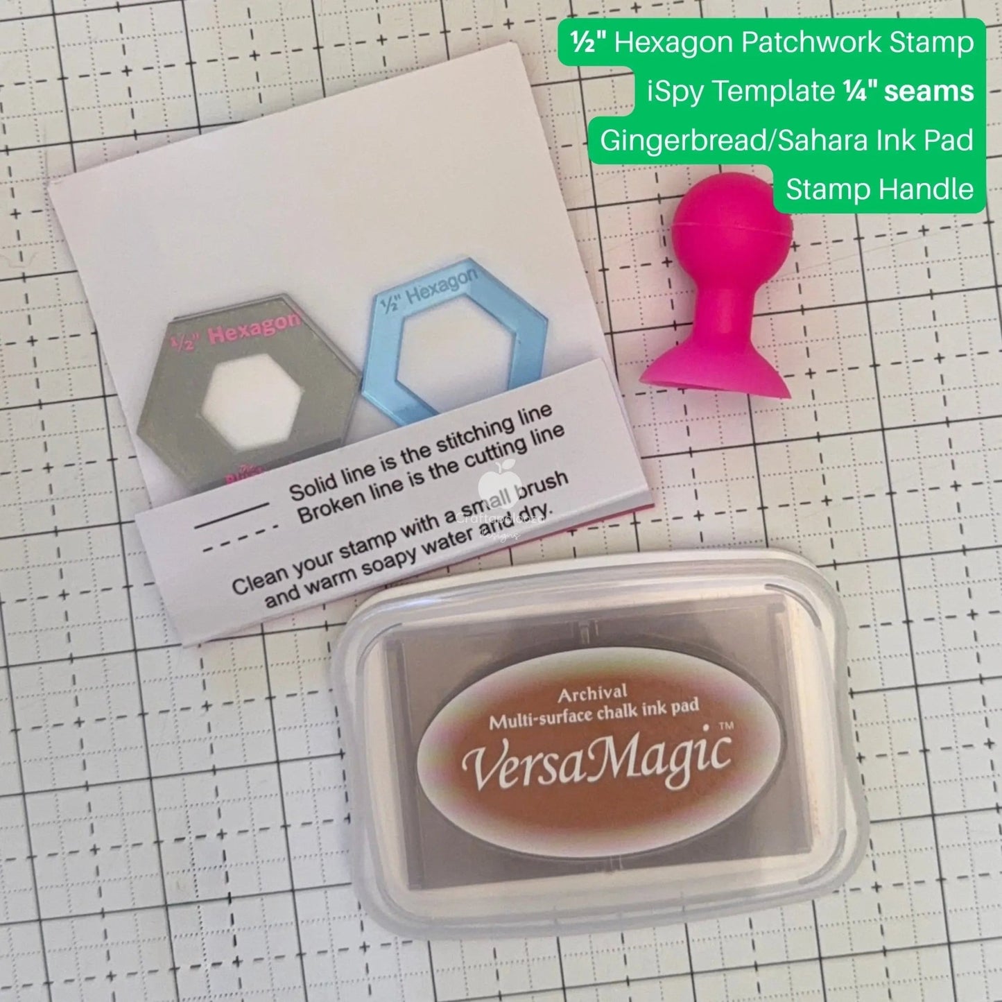 Hexagon Patchwork Stamp SetCraftapalooza DesignsPatchwork Stamps