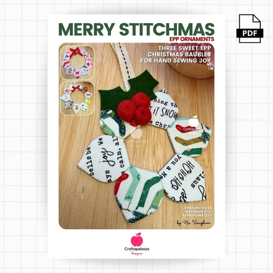 Merry Stitchmas EPP Ornament PDF PatternCraftapalooza DesignsPDF Pattern