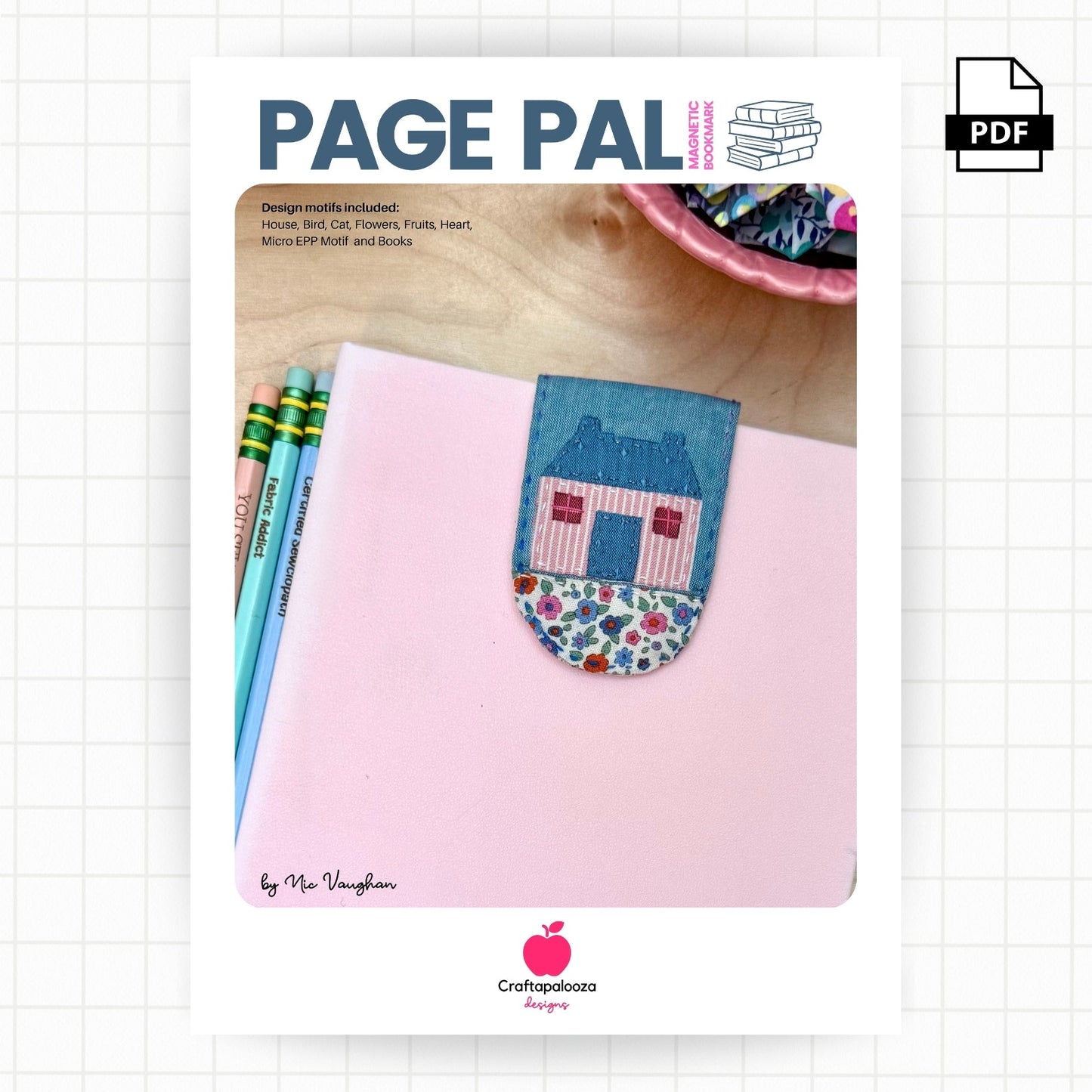 Page Pal Magnetic Bookmark PatternCraftapalooza DesignsPDF Pattern