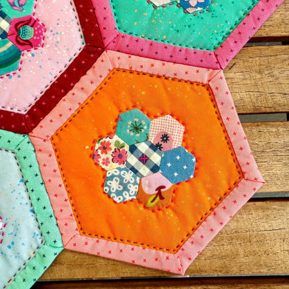 Poppin' Table Topper | Placemat | Mini Quilt: PDF PatternCraftapalooza DesignsPDF Pattern