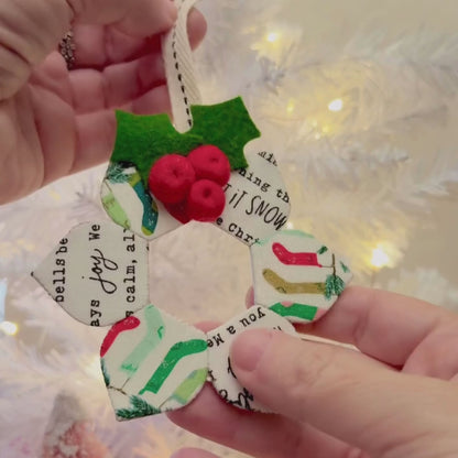 Merry Stitchmas EPP Ornament PDF Pattern