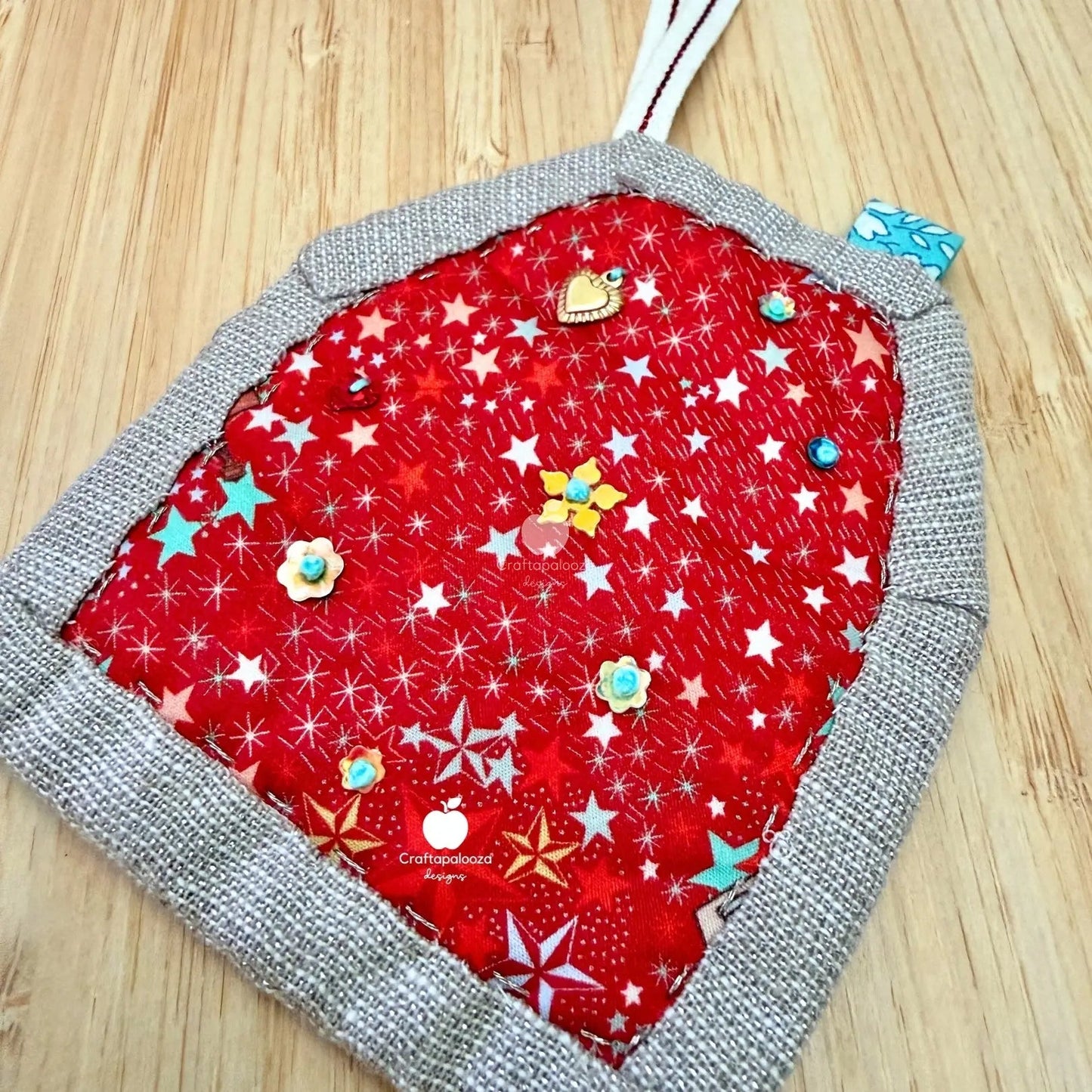 SweetHaus PDF Pattern: Quilt - as - you - go - Bag Charm | Christmas Ornament | Needle BookCraftapalooza DesignsPDF Pattern