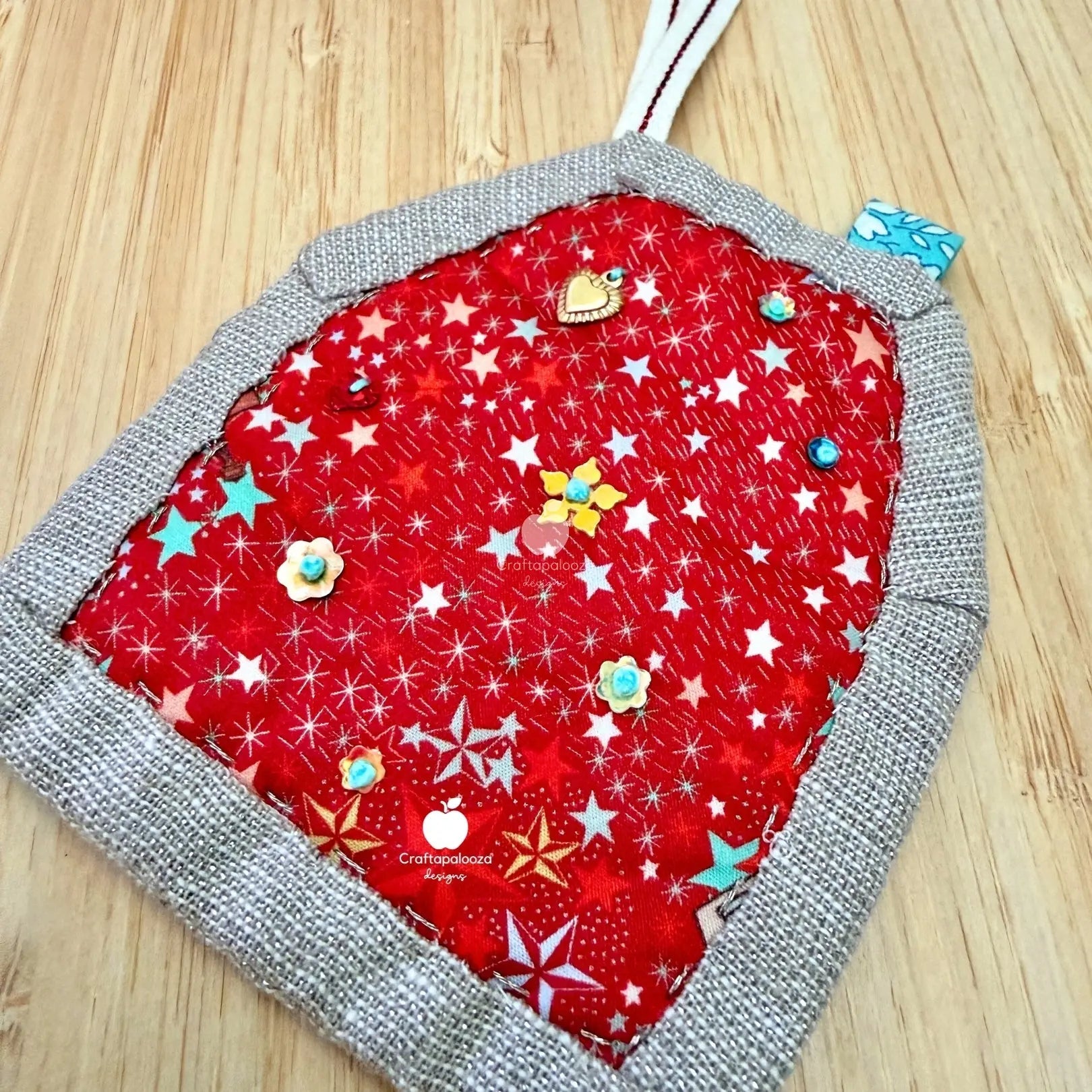 SweetHaus PDF Pattern: Quilt - as - you - go - Bag Charm | Christmas Ornament | Needle BookCraftapalooza DesignsPDF Pattern
