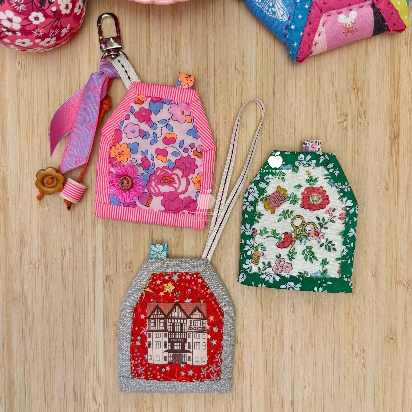 SweetHaus PDF Pattern: Quilt - as - you - go - Bag Charm | Christmas Ornament | Needle BookCraftapalooza DesignsPDF Pattern
