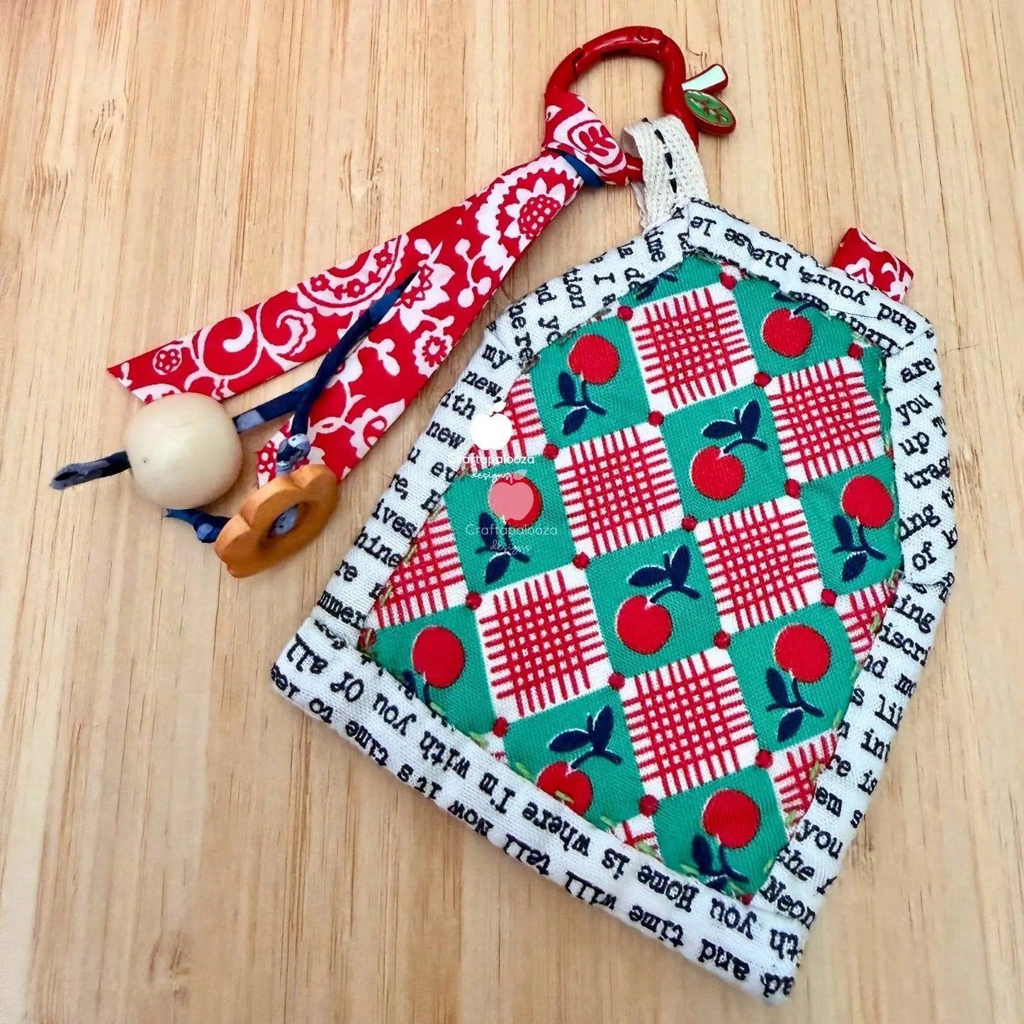 SweetHaus PDF Pattern: Quilt - as - you - go - Bag Charm | Christmas Ornament | Needle BookCraftapalooza DesignsPDF Pattern