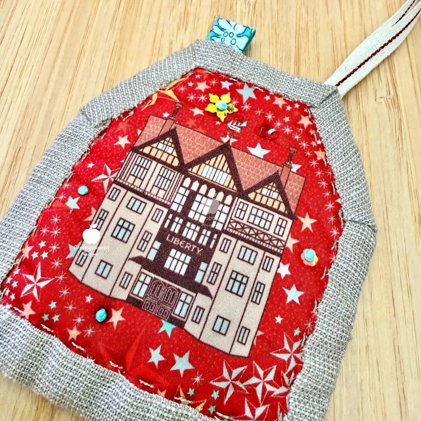 SweetHaus PDF Pattern: Quilt - as - you - go - Bag Charm | Christmas Ornament | Needle BookCraftapalooza DesignsPDF Pattern
