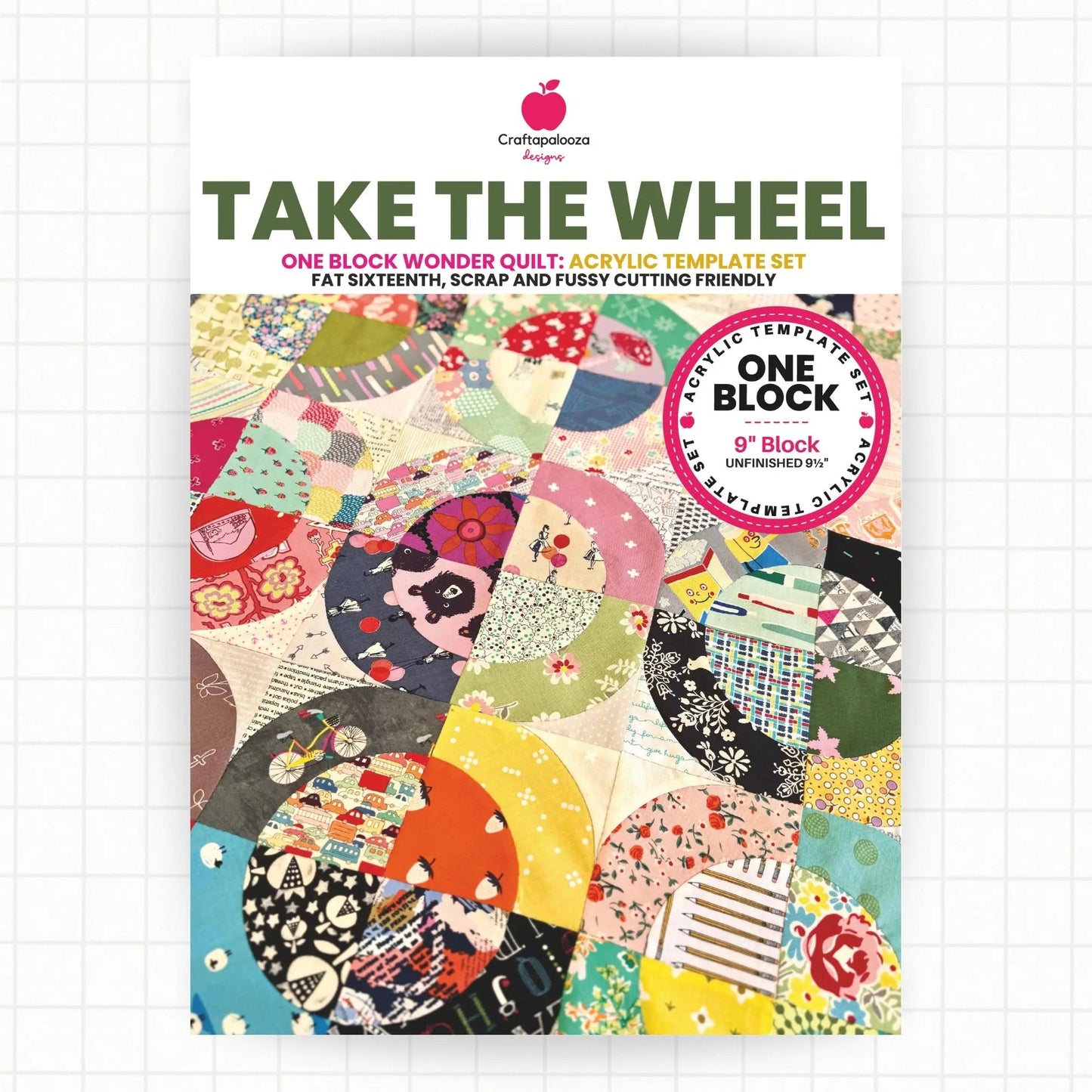 Take the Wheel: ONE BLOCK Acrylic Template SetCraftapalooza DesignsAcrylic Templates