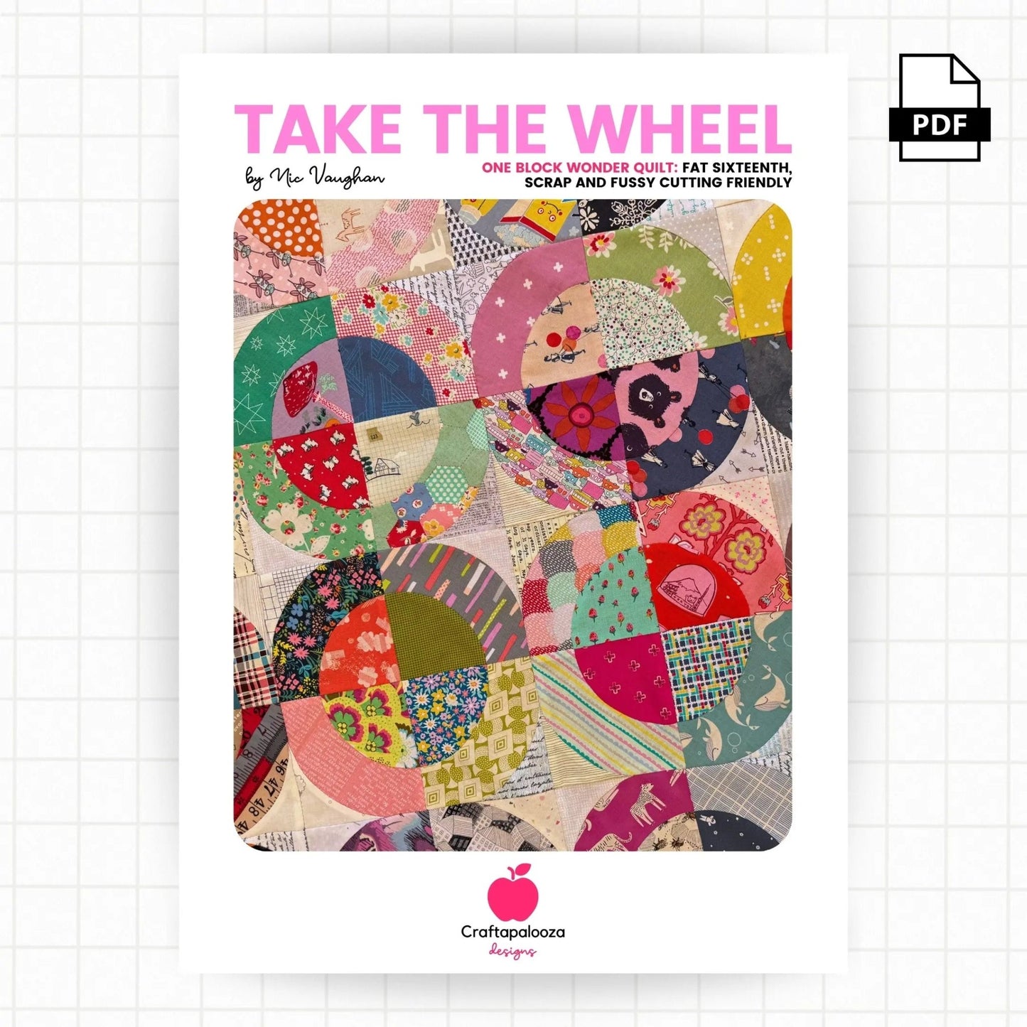 Take the Wheel Quilt: PDF PatternCraftapalooza DesignsPDF Pattern