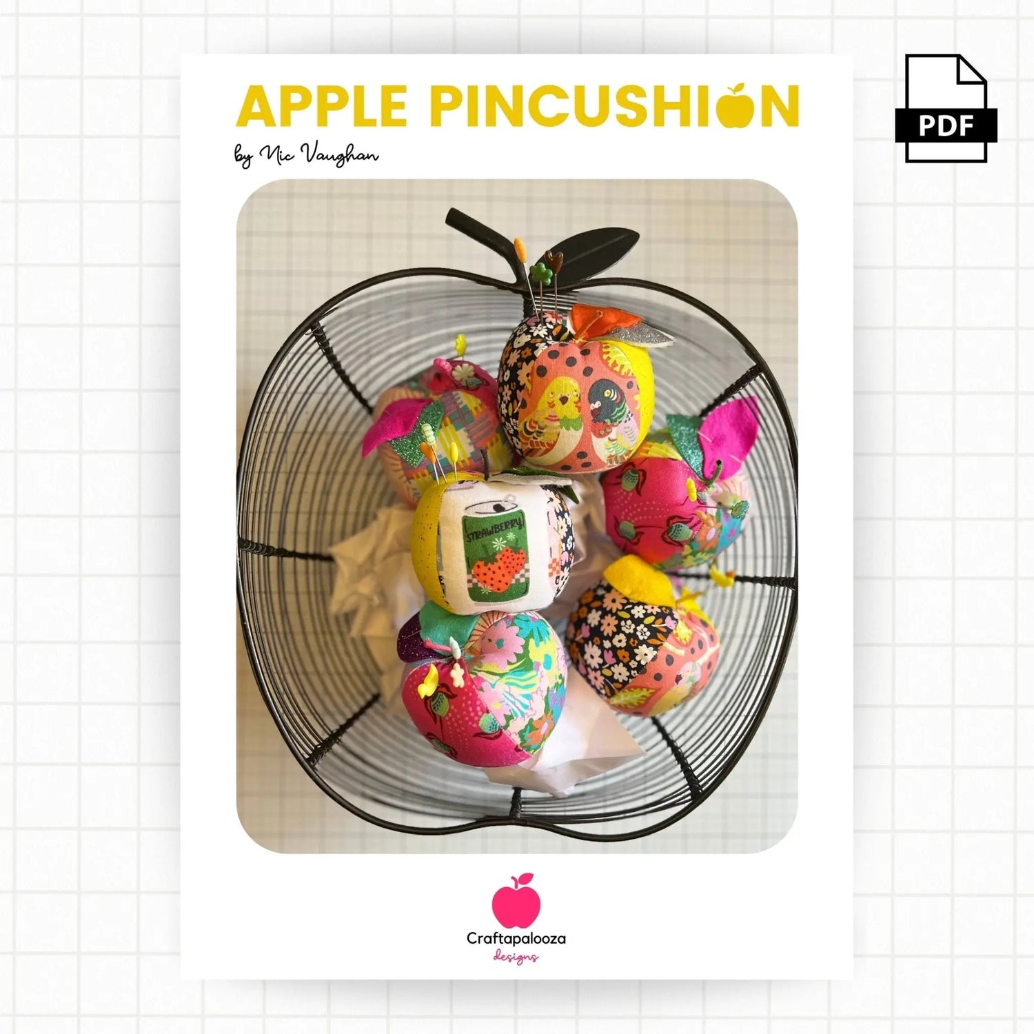 Apple Pincushion Pattern PDFCraftapalooza DesignsPDF Pattern